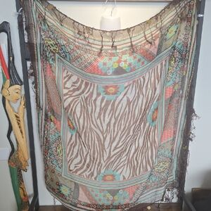 Bohemian Multicolor Patterned Scarf (🛍 6/$36)